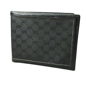Gucci Africa Collection Micro GG Supreme Monogram BiFold Wallet Black Rare